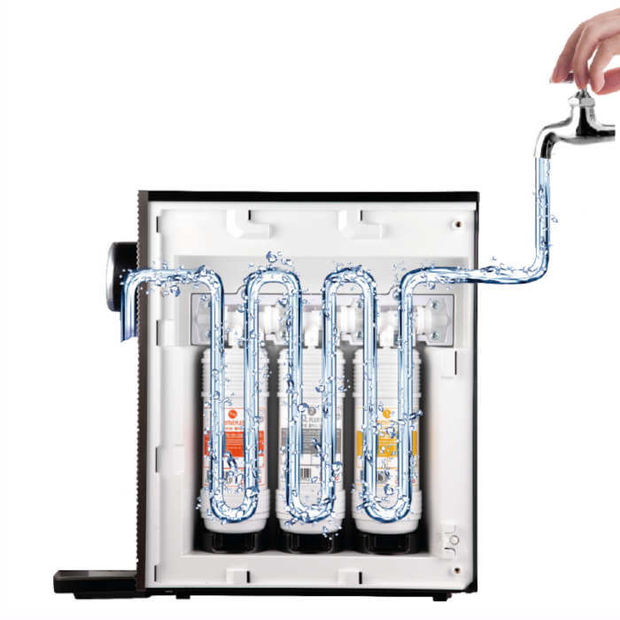 Domowy system filtrowania wody 4Swiss WFF021 czarny